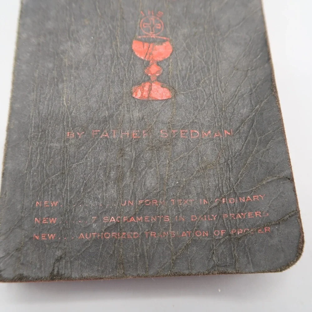 My Sunday Missal Father Stedman 1938 Religion English Catholic Mass 1961